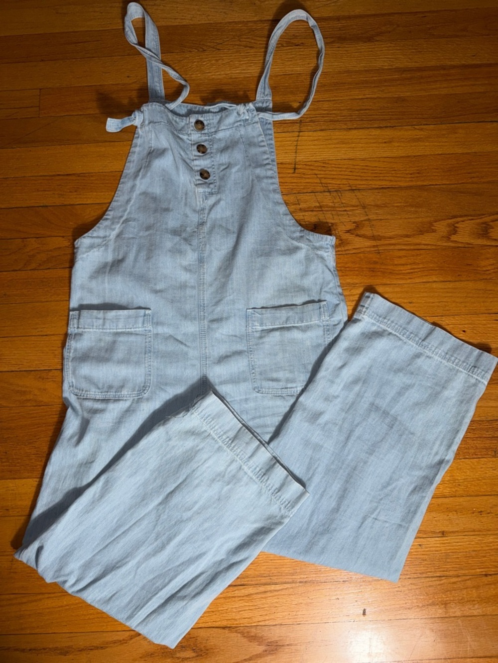 Sezane100%Cotton  Light Blue Denim Overalls
